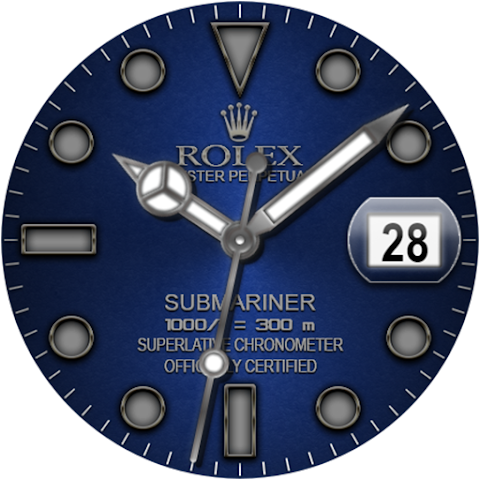 Analog Rolex Royal Watch face screenshot