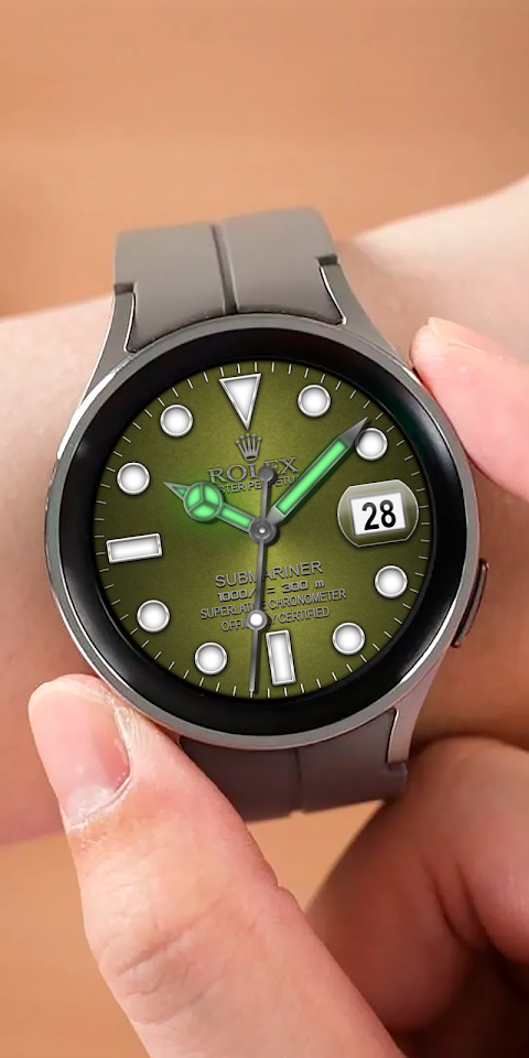 Analog Rolex Royal Watch face screenshot