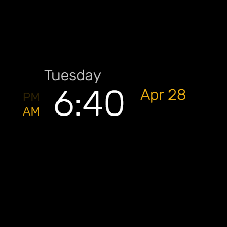 Digital Watch Face M5 screenshot