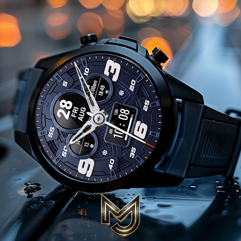 MJ303 Elegant Mecha Watch Face screenshot