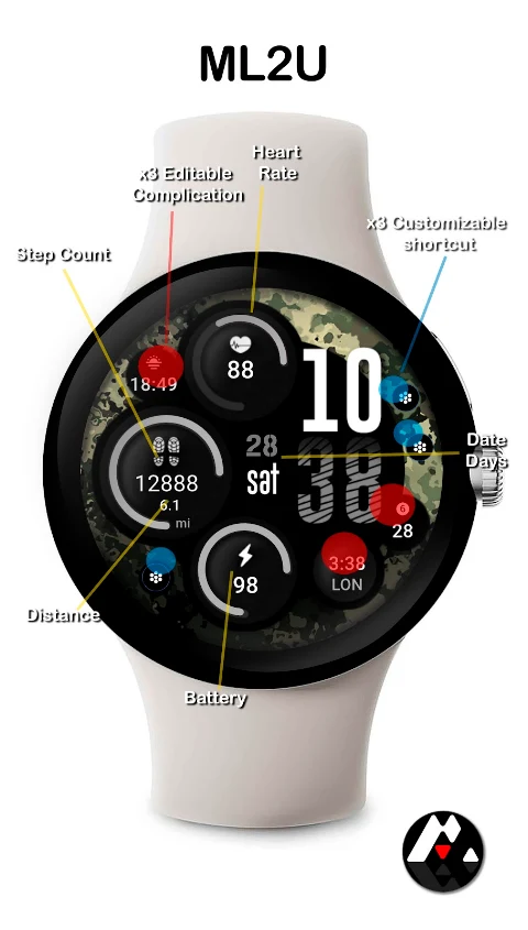 ML2U 102 Watch Face screenshot