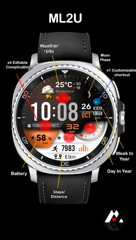 ML2U 328 Watch Face screenshot