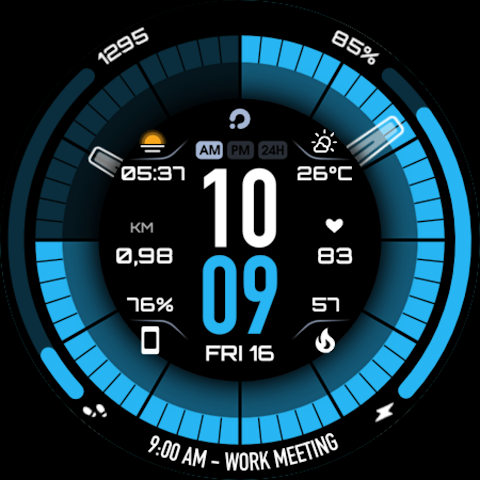 PRIME 041 Hybrid Watch Face screenshot