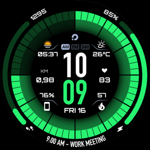 PRIME 041 Hybrid Watch Face screenshot