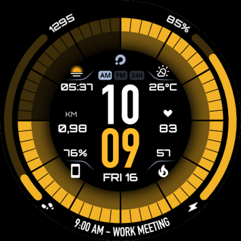 PRIME 041 Hybrid Watch Face screenshot