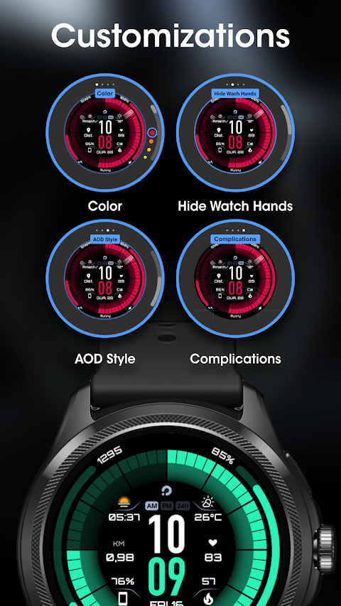 PRIME 041 Hybrid Watch Face screenshot