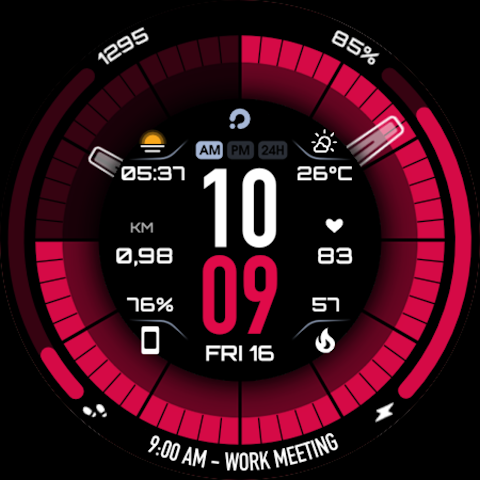 PRIME 041 Hybrid Watch Face screenshot