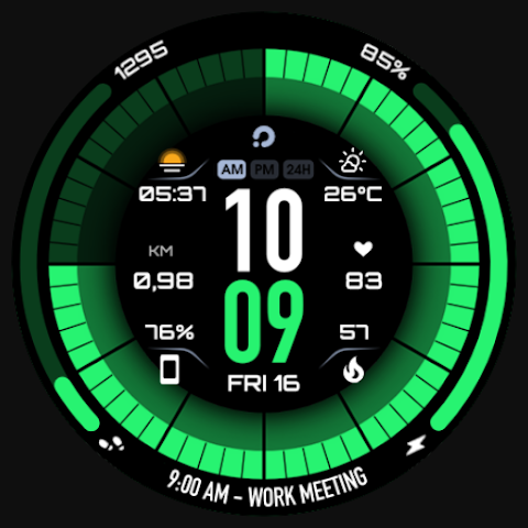 PRIME 041 Hybrid Watch Face screenshot