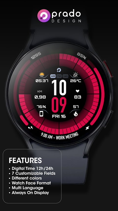 PRIME 041 Hybrid Watch Face screenshot