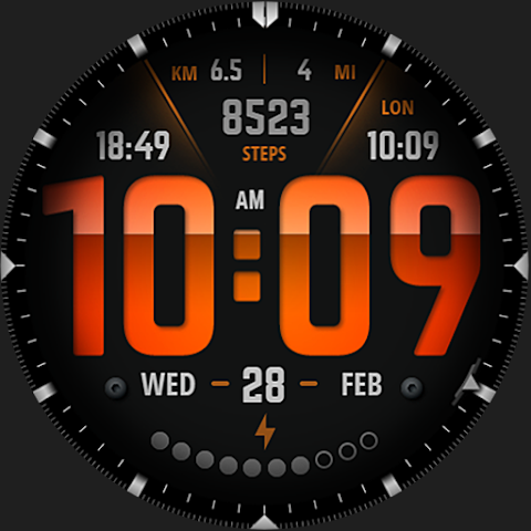S4U R3D TWO Digital watch face screenshot