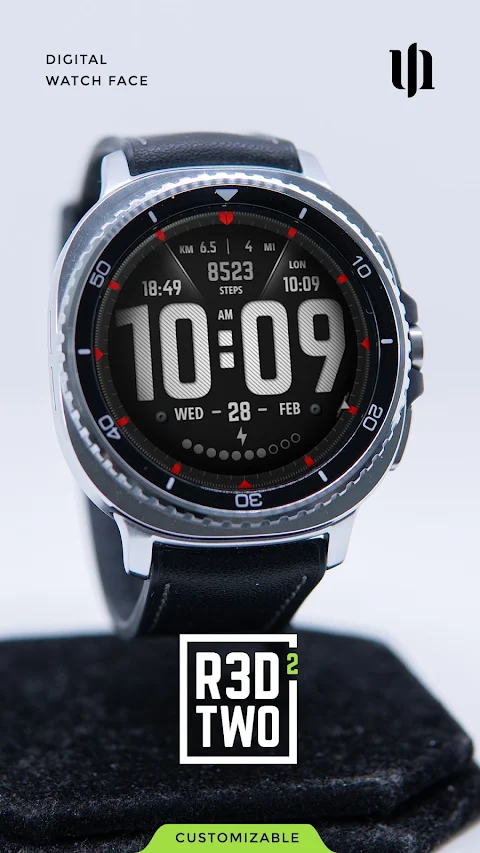 S4U R3D TWO Digital watch face screenshot