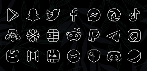 Vera Outline White Icon Pack screenshot