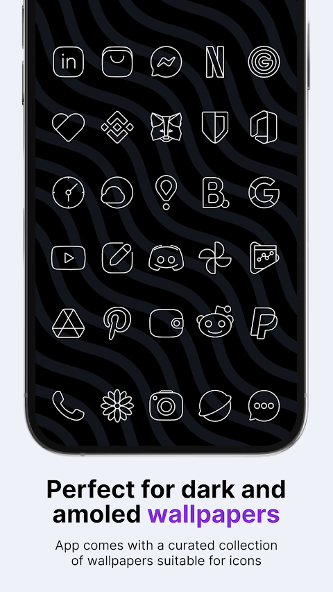 Vera Outline White Icon Pack screenshot
