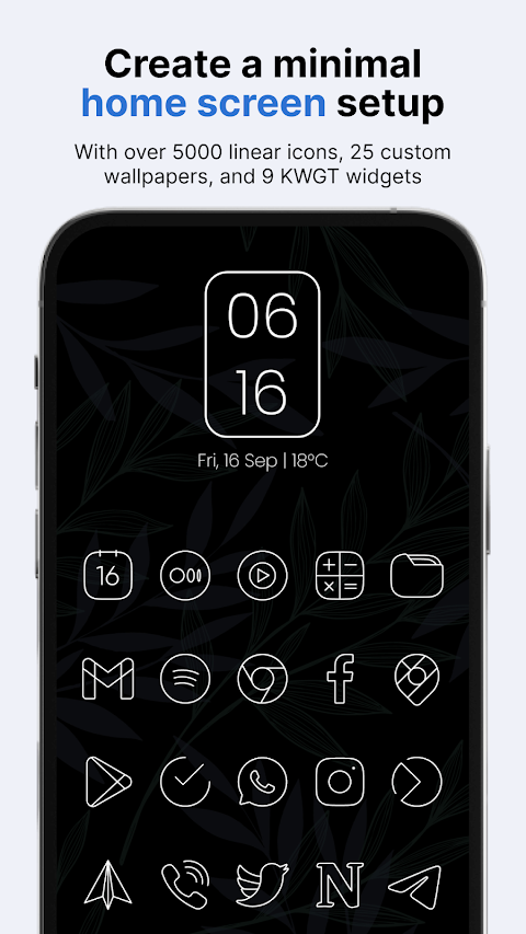 Vera Outline White Icon Pack screenshot