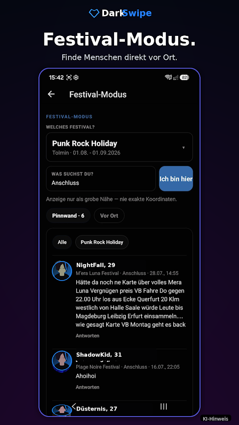 DarkSwipe: Goth & Metal Dating screenshot