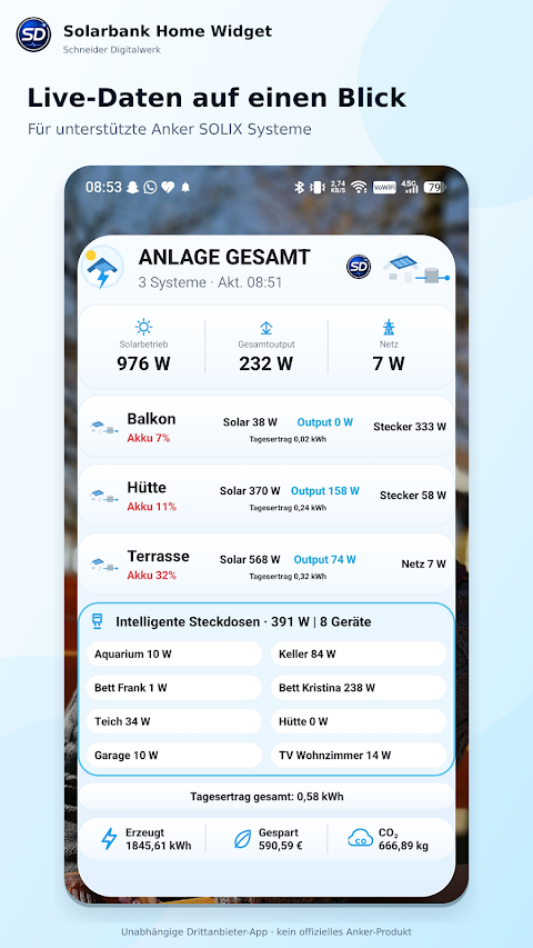 Solarbank Home Widget screenshot
