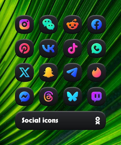 One UI 3D Dark Icon Pack screenshot