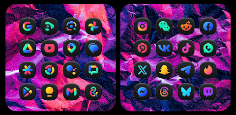 One UI 3D Dark Icon Pack screenshot