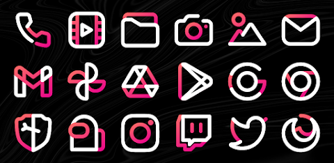 Aline Pink: linear icon pack screenshot