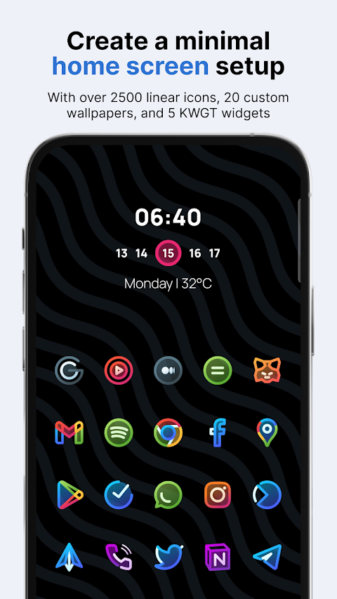 AlineT: bold linear icon pack screenshot
