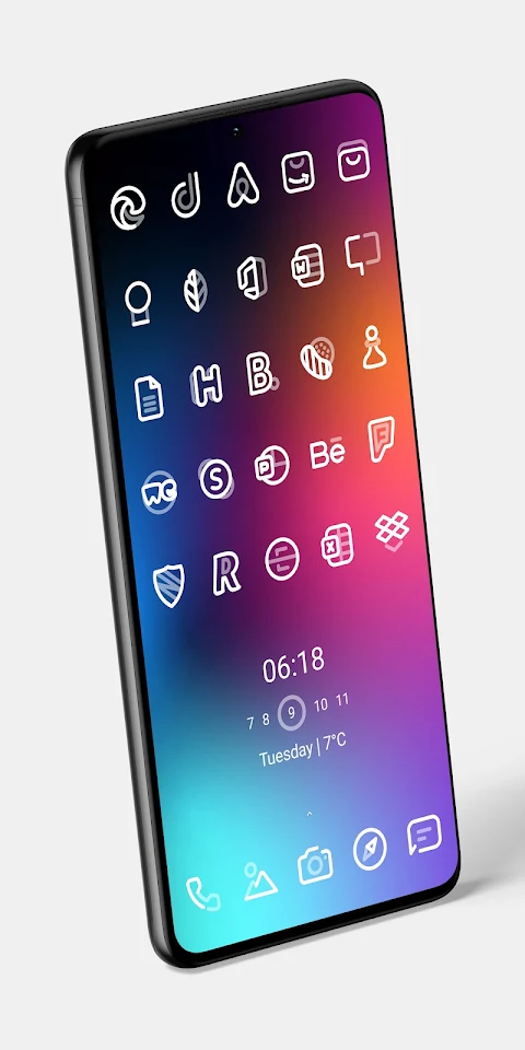 Aline White: linear icon pack screenshot