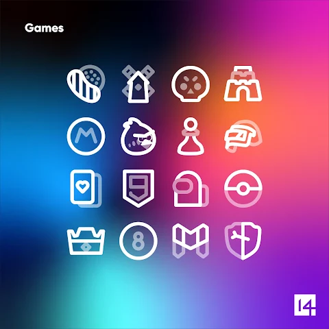 Aline White: linear icon pack screenshot