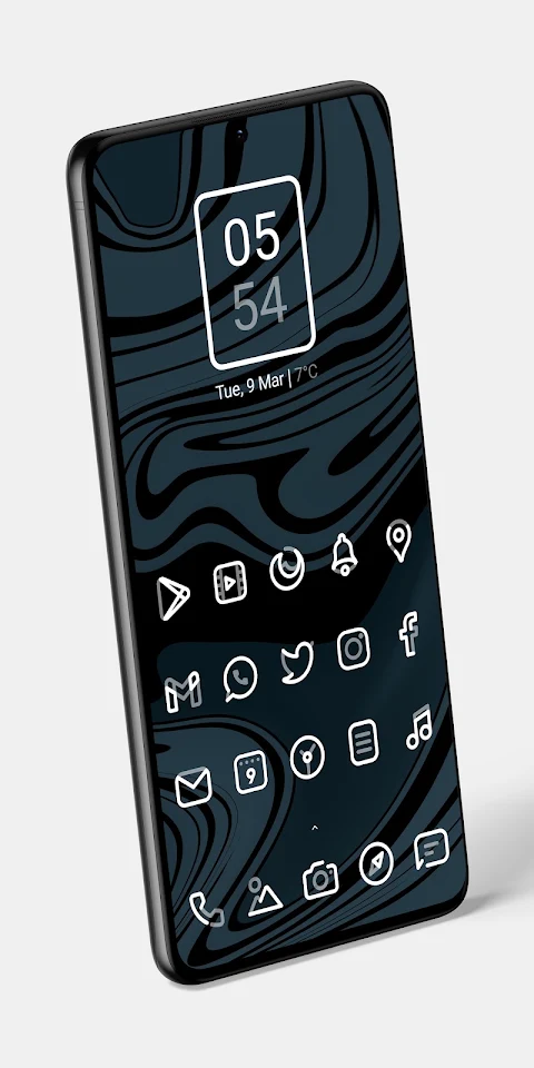 Aline White: linear icon pack screenshot