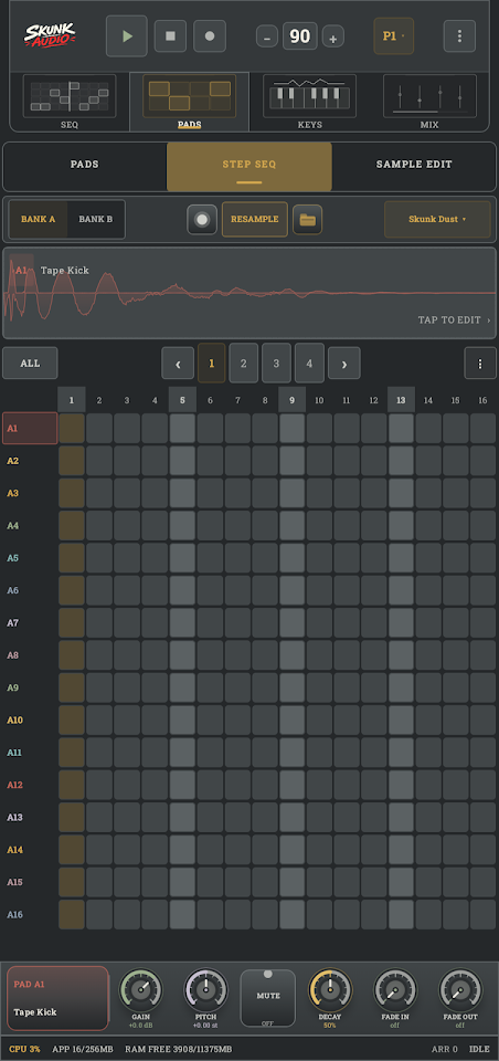 SkunkAudio: Mobile DAW Studio screenshot