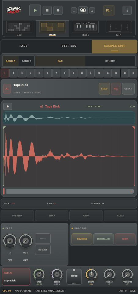 SkunkAudio: Mobile DAW Studio screenshot