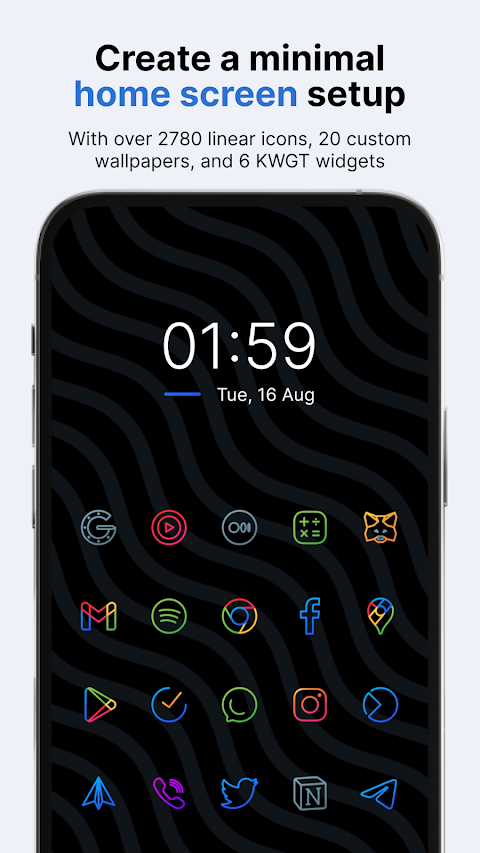 Caelus: linear icon pack screenshot