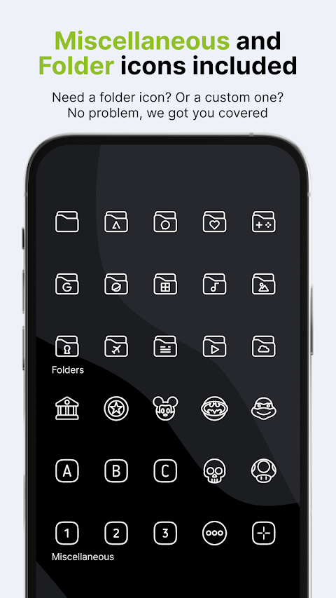 Caelus White: linear icon pack screenshot