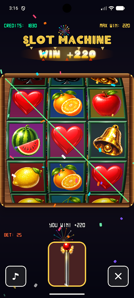 Retro Lucky Spin game screenshot
