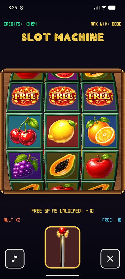 Retro Lucky Spin game screenshot