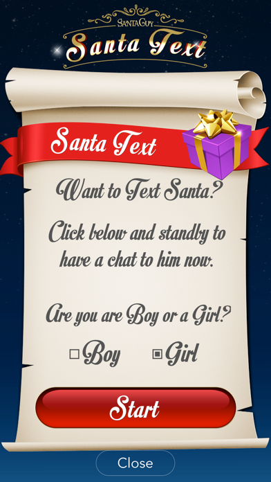 Santa Text screenshot