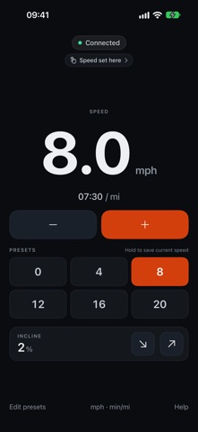 Treadmill Smart Speed screenshot