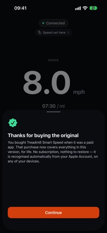 Treadmill Smart Speed screenshot