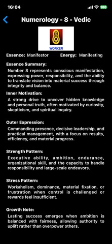 Numerology screenshot