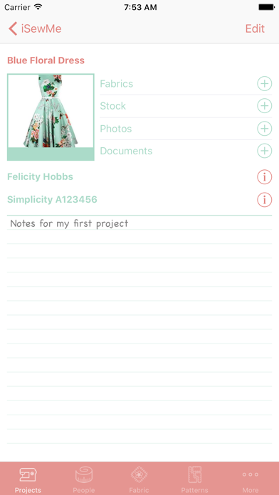 iSewMe screenshot