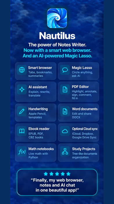 Notes Writer Browser: Nautilus screenshot