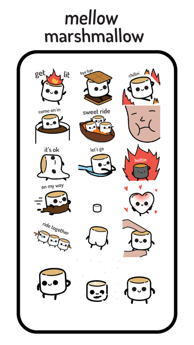 Mellow Marshmallow Stickers screenshot