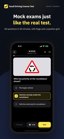 Saudi Driving Licence Test screenshot