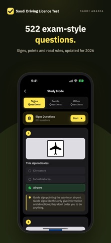 Saudi Driving Licence Test screenshot