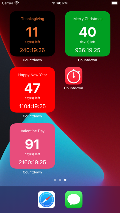 Countdown # screenshot
