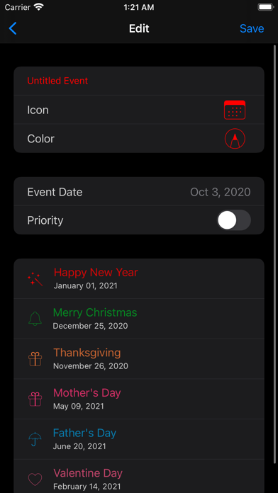 Countdown # screenshot