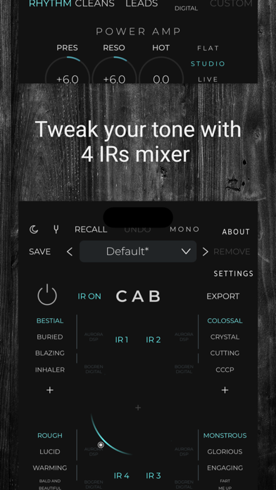 Rhino – Guitar Amp Sim screenshot