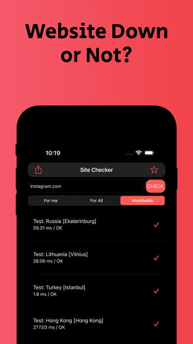 Site Checker: Down Detector screenshot