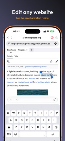 Kiosk — Editable Browser screenshot