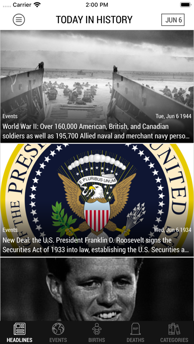 Today In History screenshot