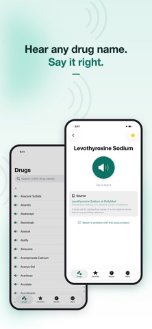 Drug Pronunciations screenshot