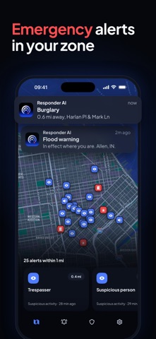 Responder AI: Crime Alerts screenshot